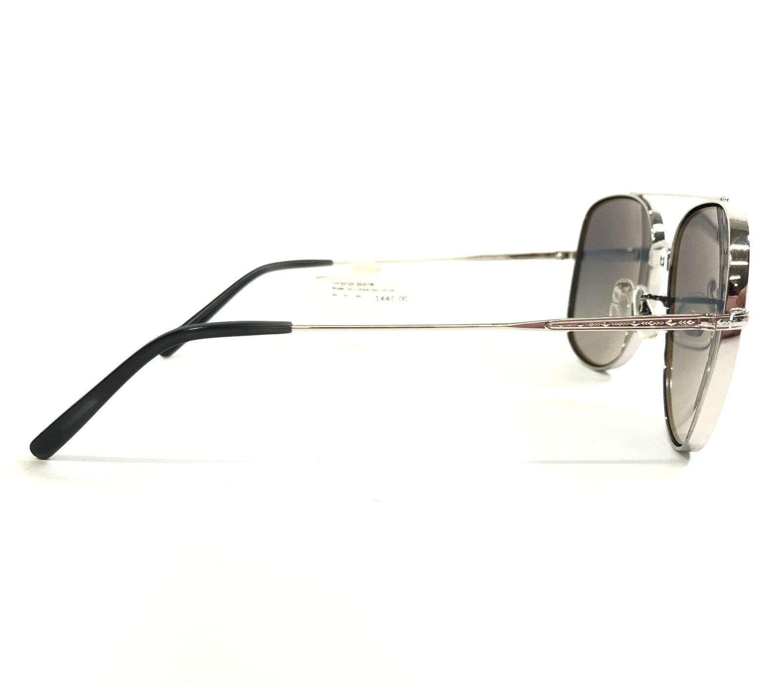 Pre-owned Oliver Peoples Sunglasses Ov1272s 50366i Taron Silver Aviators Dark Gray Lenses