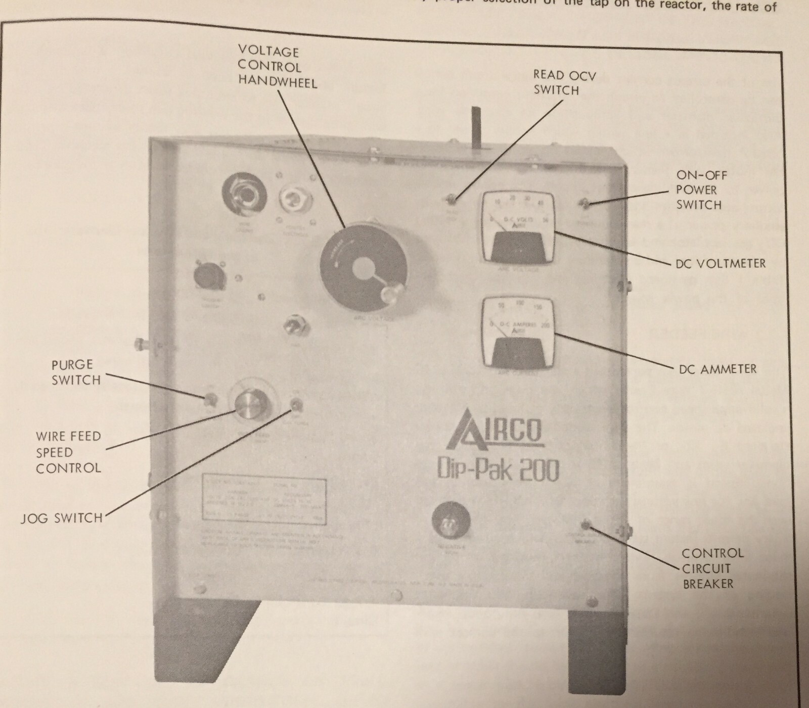 Airco Aircomatic Dip-Pak 200 Welder Manual