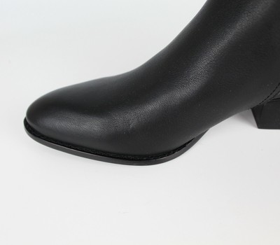 Pre-owned Alexander Wang Kori Cut Out Heel Ankle Bootie Shoe, Eur 39.5, Black Leather