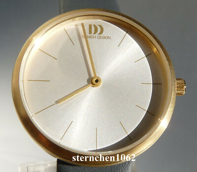 Danish Design * Damenuhr * Ref. 3320247 * Stahl goldfarben * Lederband * Quarz 