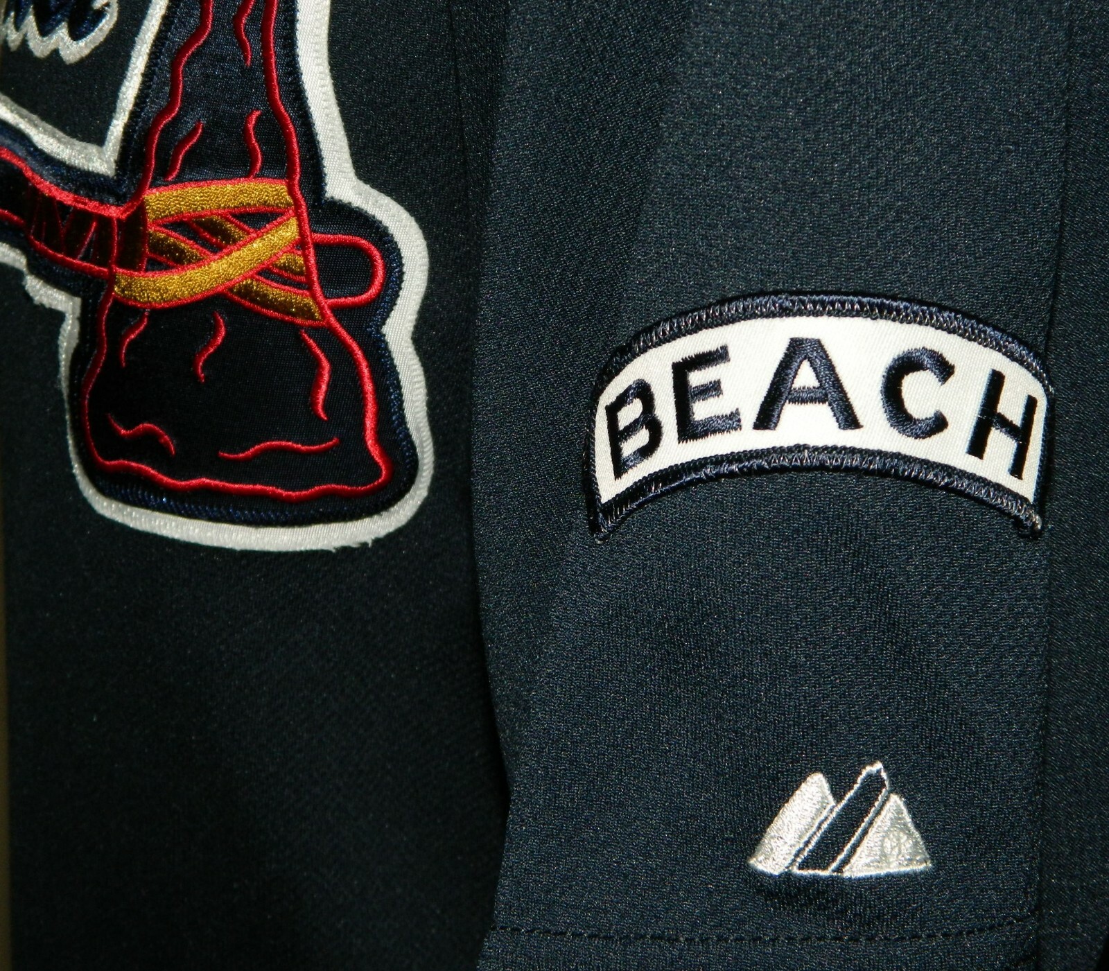 2008 Blaine Boyer Game Worn Atlanta Braves ALT Jersey #56 - Majestic Size 50