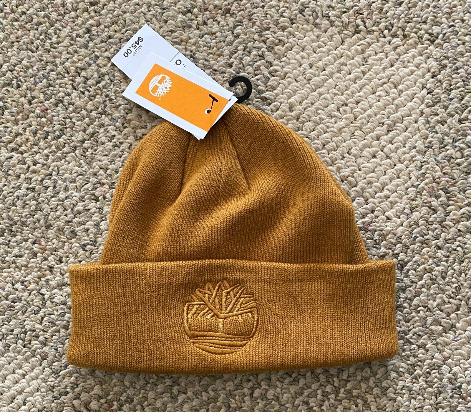 ゴールデングース  JOURNEY BEANIE Mens Timberland Winter Knit Beanie Hat Golden Tan One Size