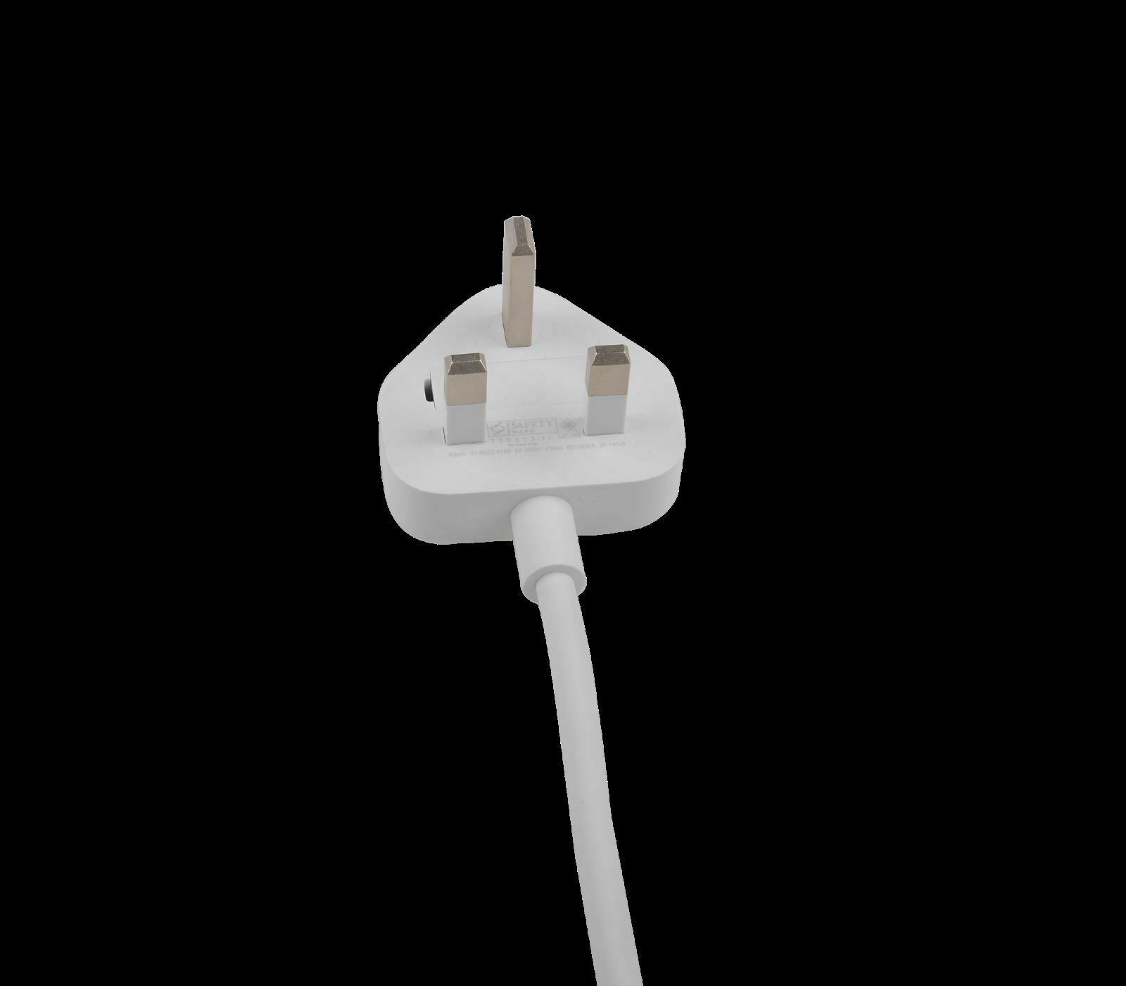 3Pin UK Power Adapter Extension cable lead For Apple MacBook Air mac