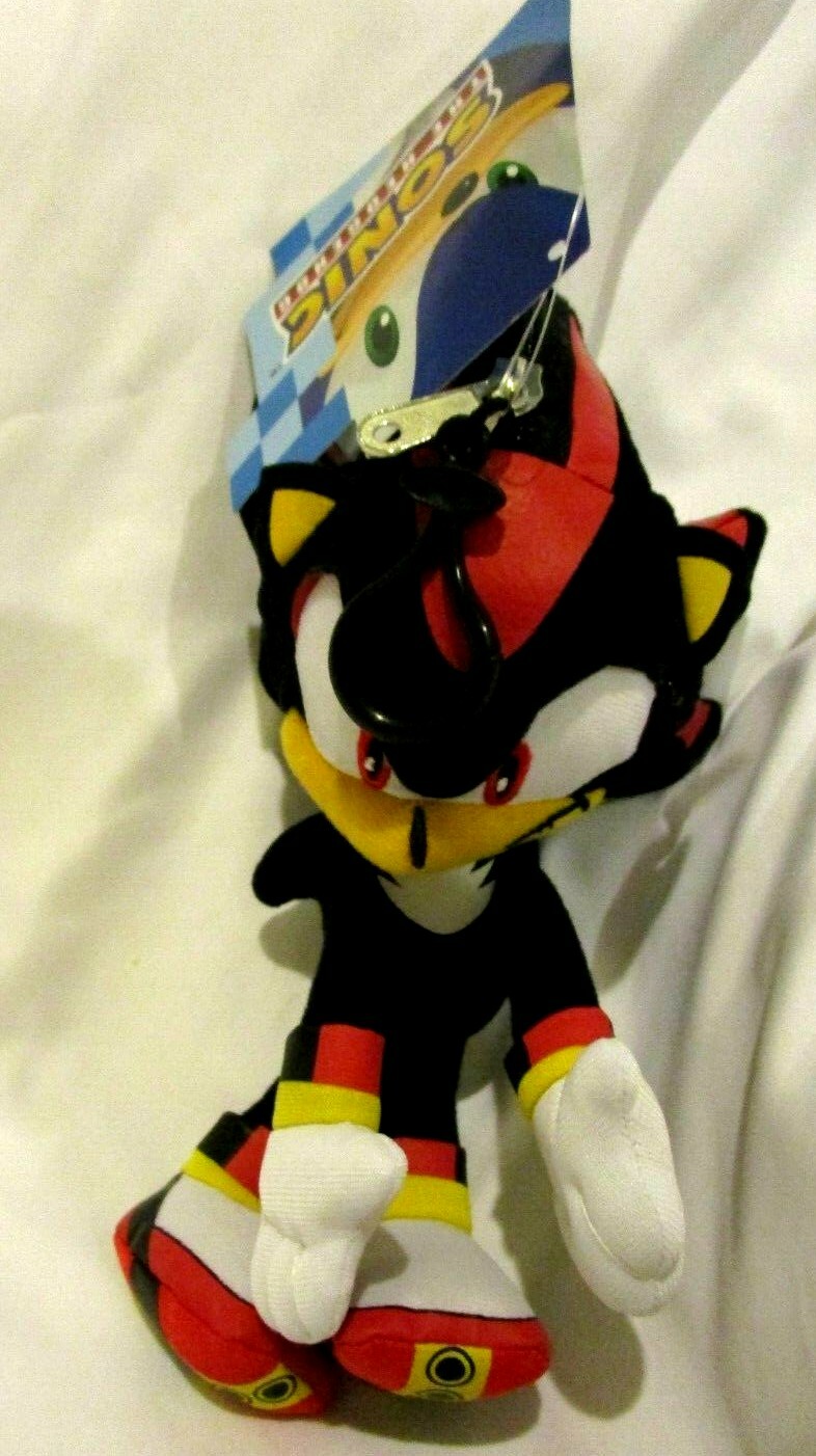 Shadow Sonic Plush Toy Bag Clip Key Chains Coin Bag Clip On