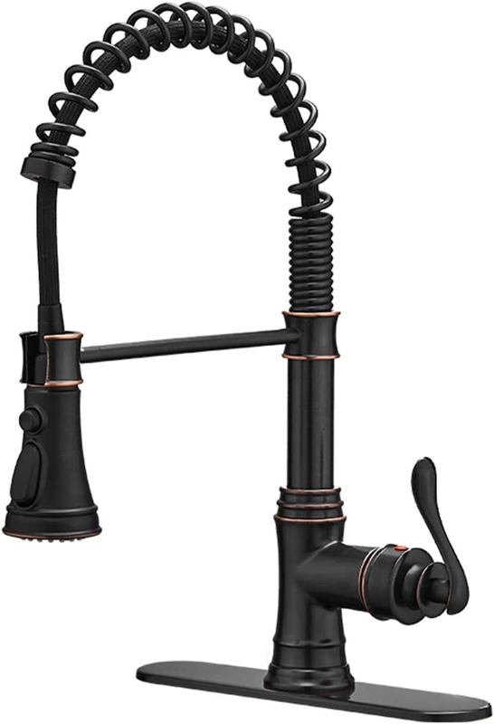 Oil Rubbed Bronze Kitchen Faucet with Pull down Sprayer Single Handle