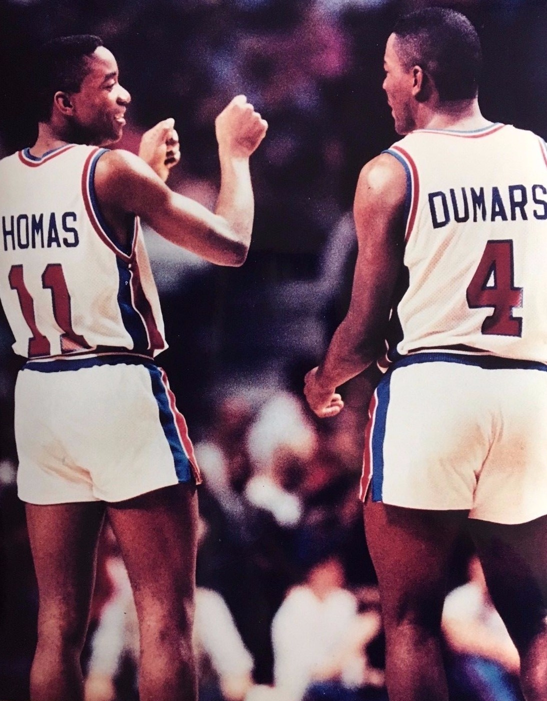 Photo of Detroit Pistons Isiah Thomas & Joe Dumars | eBay