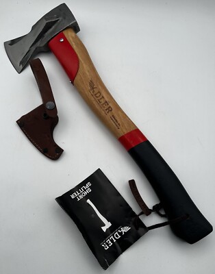 Adler - The Short Splitter, Hickory Wood, Leather Sheath, German Made Axe