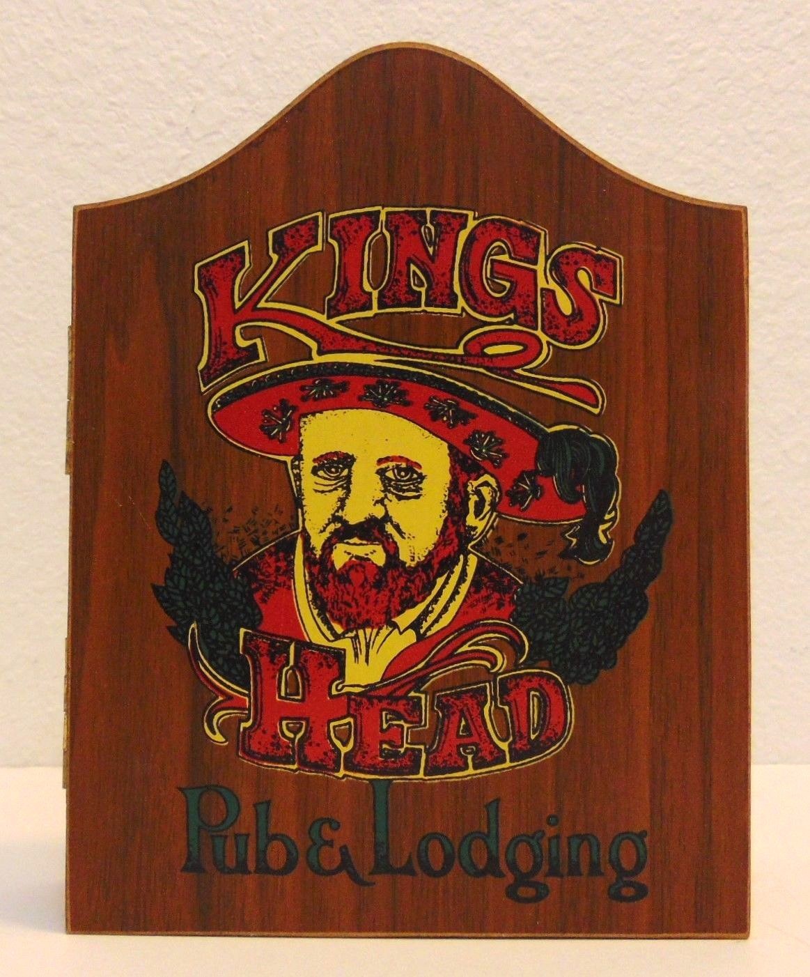 Kings Head Pub & Lodging Wooden Mini Dart Set NO DARTS