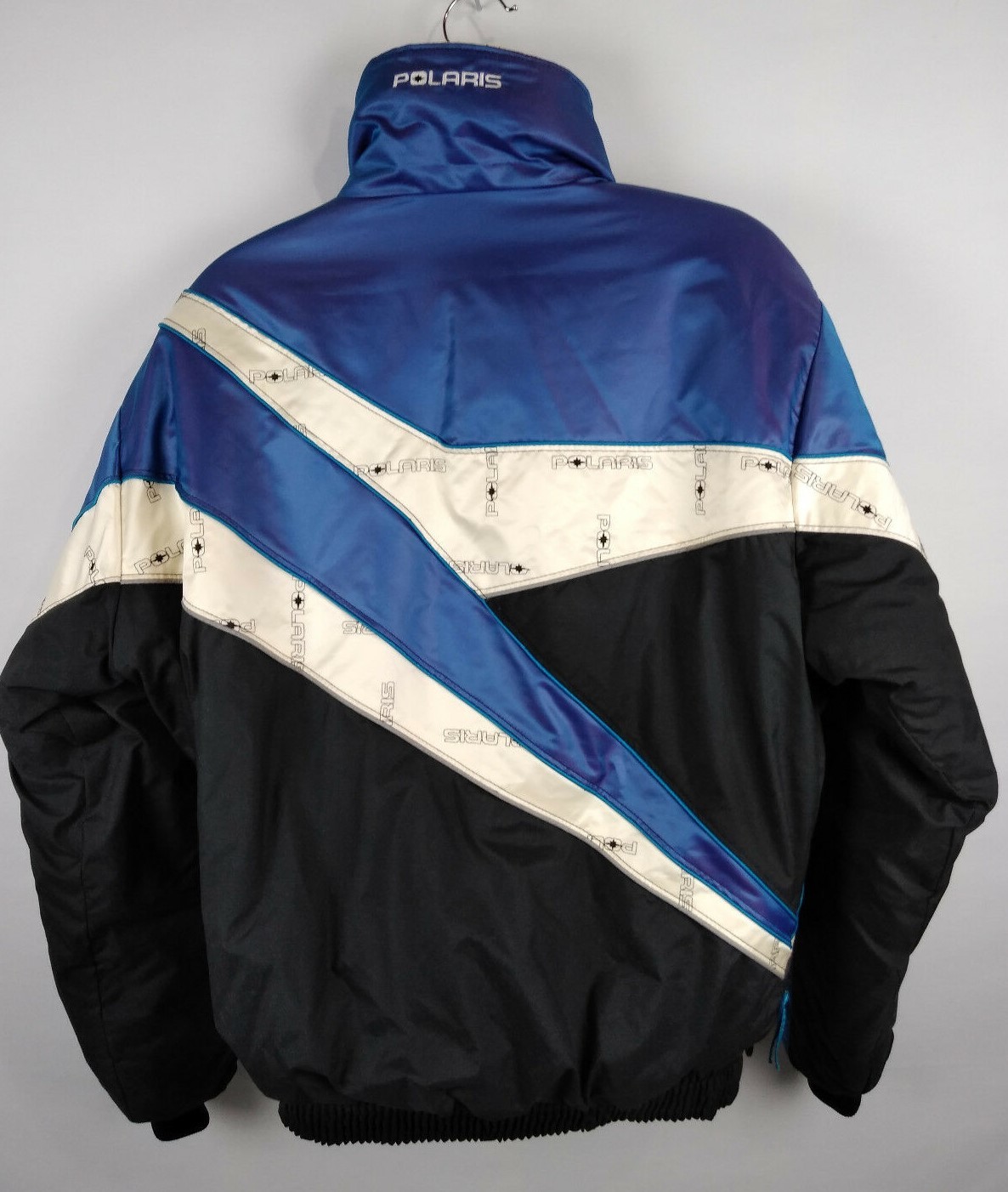 Polaris Mens Indy Coat Jacket Blue Black White Size Medium Tall