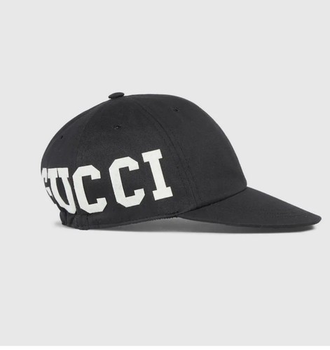 Gucci Patch 25 Baseball Cap Hat Black Size M (58cm