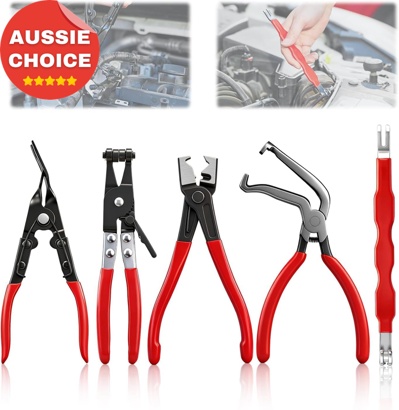 5-Piece Automotive Electrical Pliers Kit High Carbon Steel Connector Separator