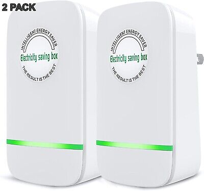 Pro Power Save Energy Plug Saver Box 2 Pack Household Electricity Saving Smart