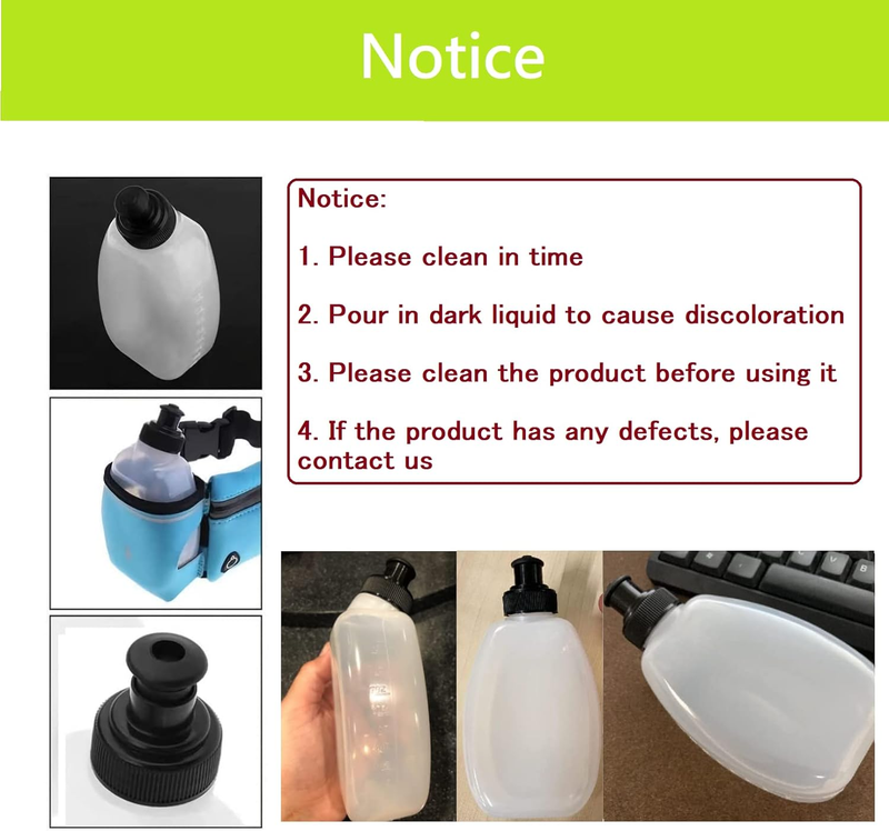 2X10Oz Bpa-Free Water Bottles for the Running Hydration Belt, Fuel Belts Replace
