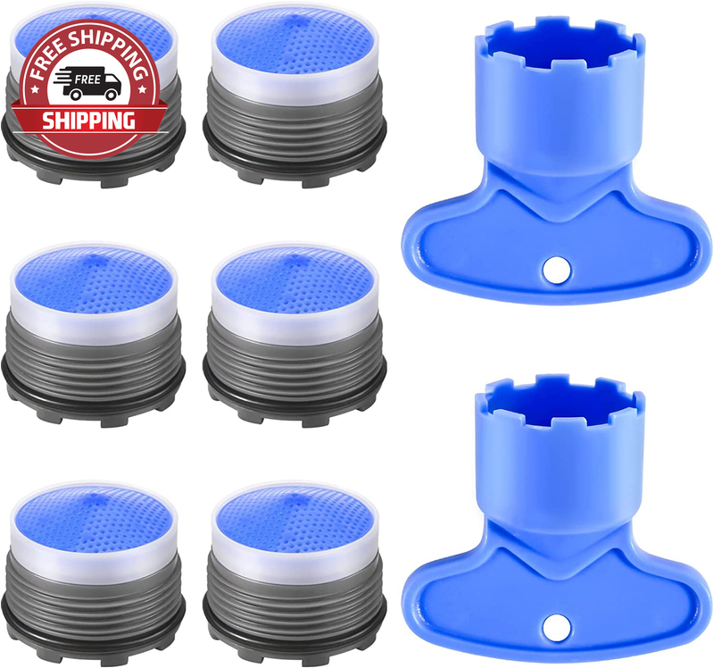 Faucet Aerator M18.5,  6PCS Aerator Replacement for Sink Faucet Flow Restrictor,