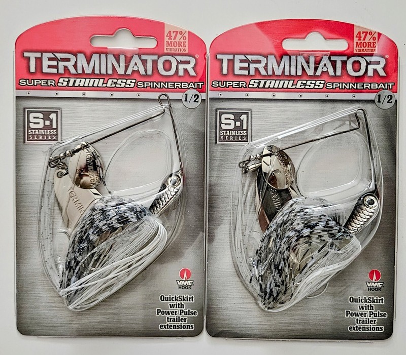 (Set of 2) Terminator S-1 Series Spinnerbaits 1/2 oz Color
