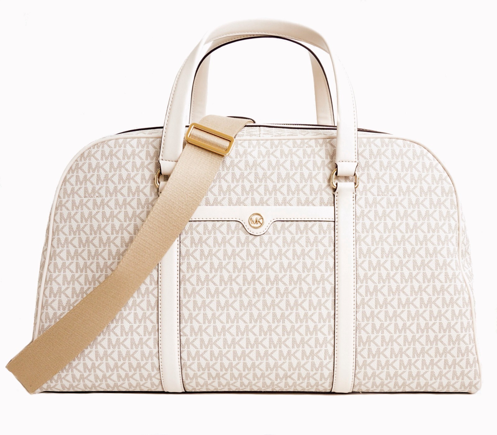 Женская сумка Michael Kors Travel XL Weekender Light Cream Multi Новая