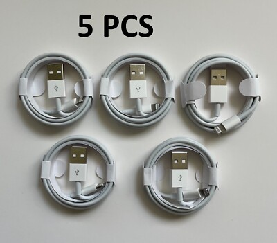 USB Charging Cable For iPhone 13 12 11 XS 8 7 6 5 Charger Cord 5/10/20 PCS