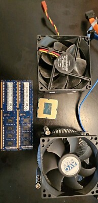 Computer Parts Lot i5 Intel Cooling Tower And Heatskink, 4gb Ram, Serial Mouse 