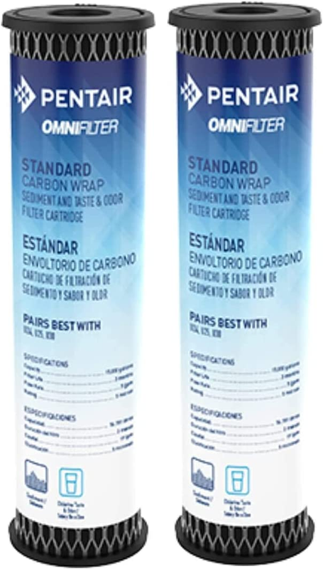 Pentair  TO1 Carbon Water Filter, 10-Inch, Standard Whole House Carbon Wrap Sedi