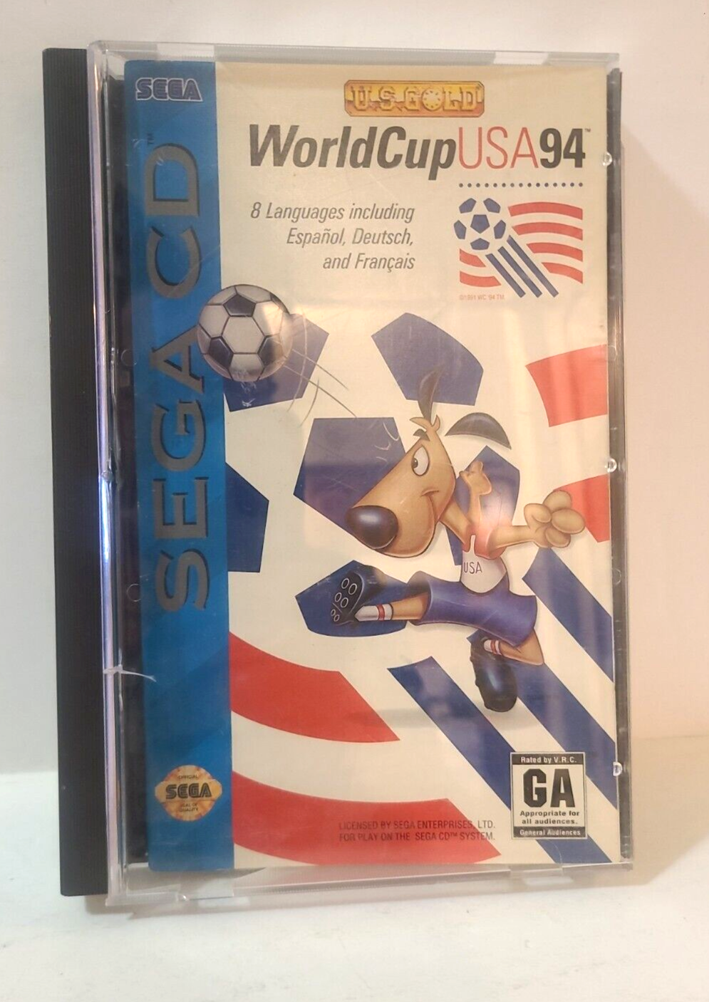 サッカートレーディングカード（World Cup USA94） World Cup USA '94 (Sega CD, 1994) Complete CIB Authentic