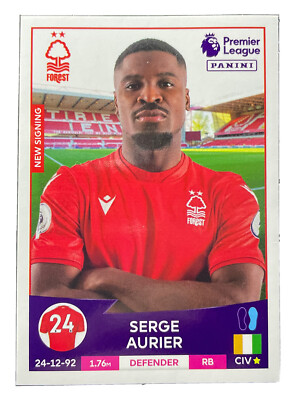 Panini Premier League 2023 - # 498 - SERGE AURIER - Nottingham Forest 