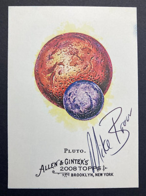 Michael E Brown Astronomer Signed Autograph Card Killed Pluto Allen & Ginter