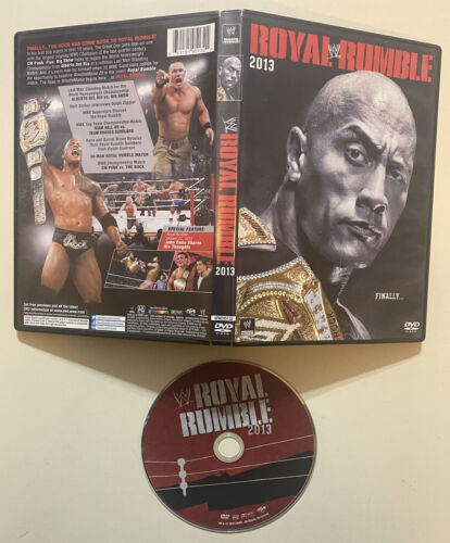 WWE - Royal Rumble (DVD, 2013) The Rock John Cena Dolph Ziggler JBL Rey AEW NXT WWE - Royal Rumble (DVD, 2013) The Rock John Cena Dolph Ziggler JBL Rey AEW NXT
