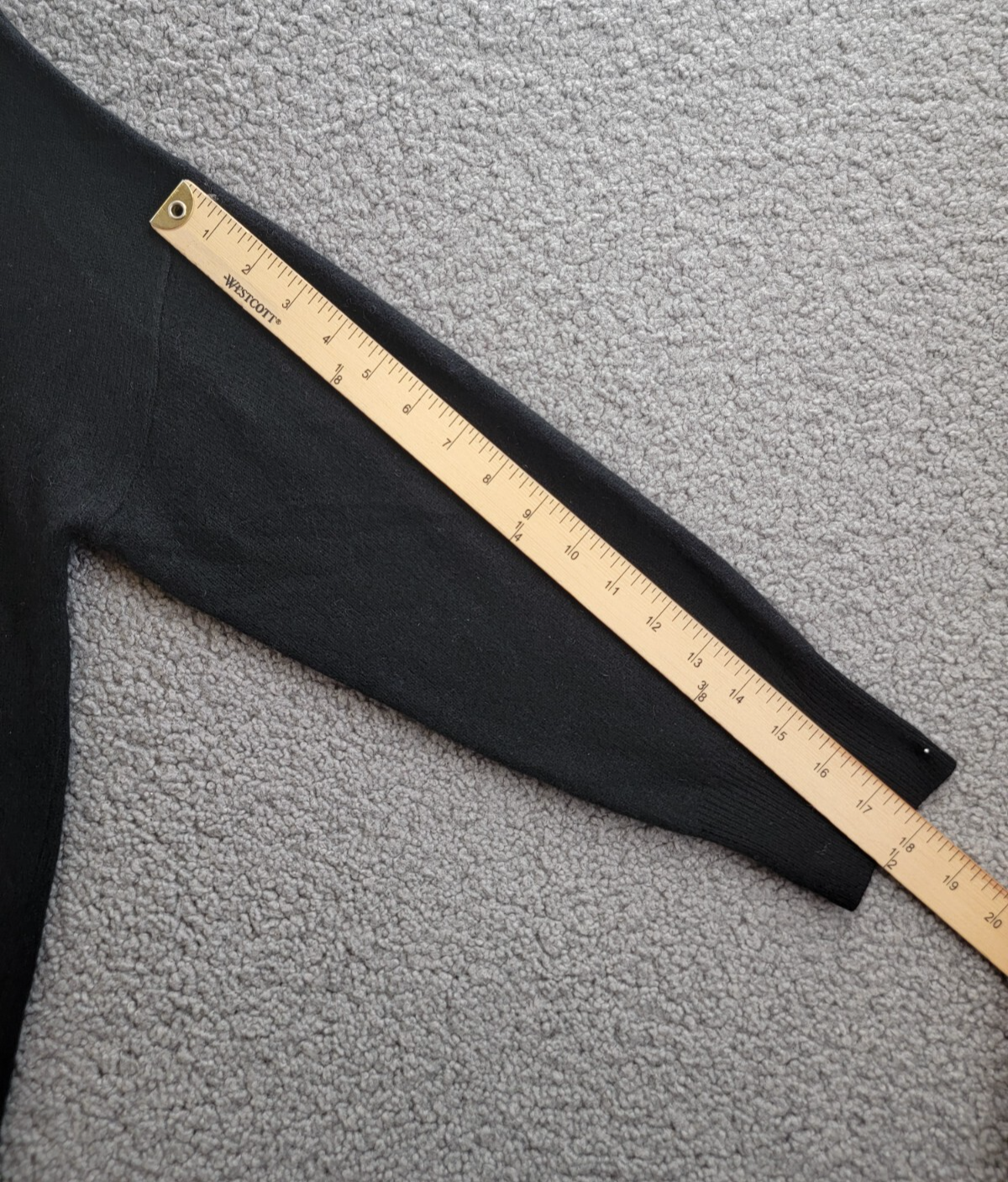 C by Bloomingdale's Cashmere Boat Neck Asymmetrical Sweater Women's M Black - Picture 9 of 19