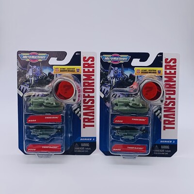 Lot of 2 Hasbro Micro Machines Transformers Series 1 Brawl & Blackout 005 2-Pack