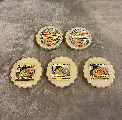 Yankee Candle Lot of 5 Tart Wax Melts CHRISTMAS COOKIE