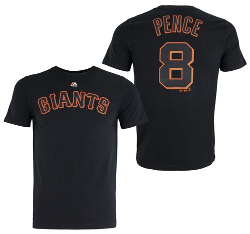 Футболка молодежного игрока MLB San Francisco Giants Hunter Pence #8, черная