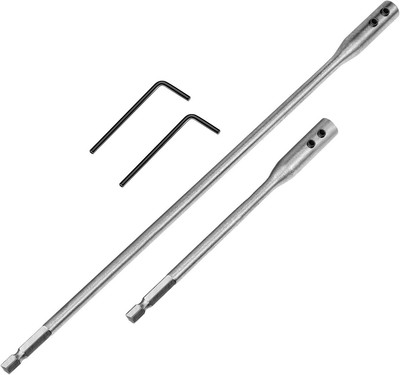 4 Pieces 1/4 Extension Drill Bit Set Wood Spade Extension, 6 and... 