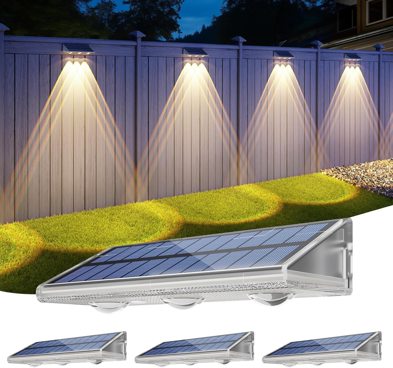 Solar Lights Outdoor-IP67 Waterproof 3000K/4500K/6500K,High Brightness LED Solar