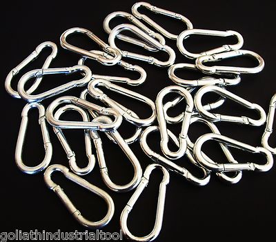 25 GOLIATH INDUSTRIAL SNAP HOOK CARABINERS 5/16'' 500lb STRENGTH SH516 TOW CHAIN