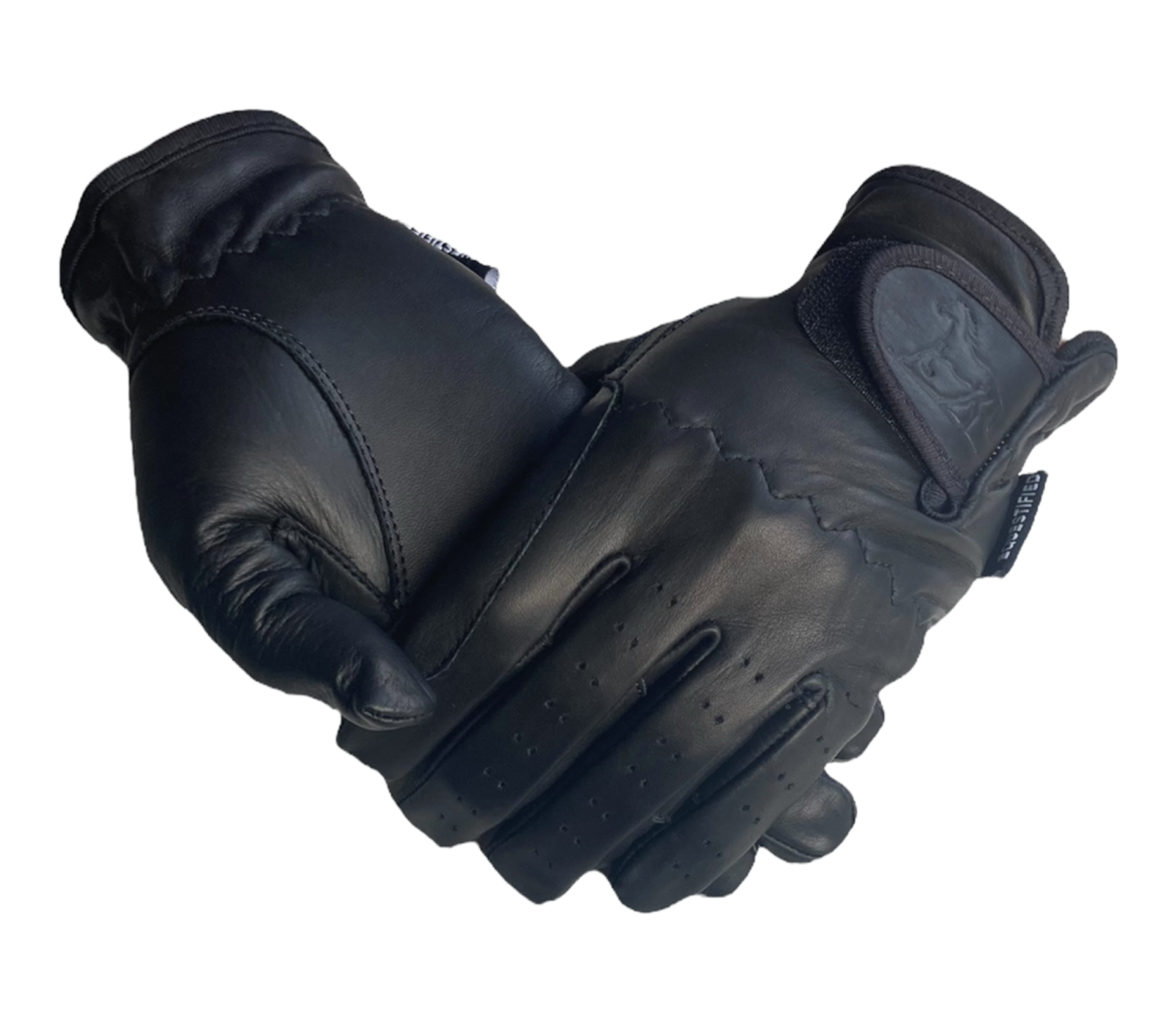 Equestrian Riding Gloves LADIES All Leather BLACK Premium Quality