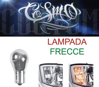 Lampada Auto 1 filamento Cromo Arancio 12V - PY21W FRECCE 2 Pezzi Lampadine