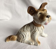 Vintage Long Haired Schnauzer Porcelain dog Japan | eBay