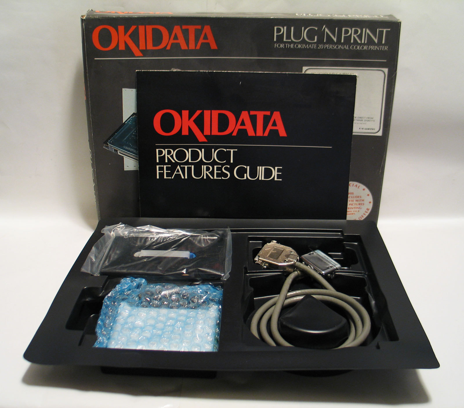 Vintage Okidata Amiga Plug N Print kit for Okimate 20 in original box rare Oki