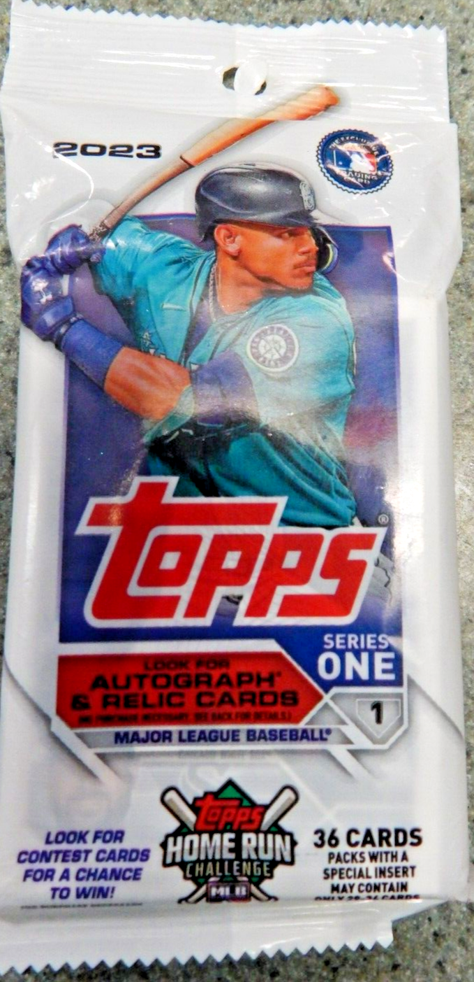 NEW 2023 TOPPS SERIES 1 BASEBALL FACTORY SEALED CARD PACK 36