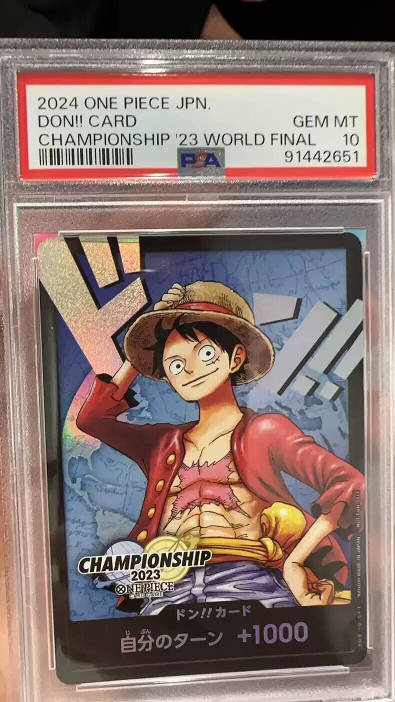 PSA 10 2024 One Piece Monkey D Luffy DON!! CARD Championship PSA 10 2024 One Piece Monkey D Luffy DON!! CARD Championship