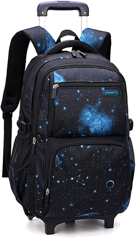 S Kids' Luggage Wheeled Backpack For School Boys Trolley Bag