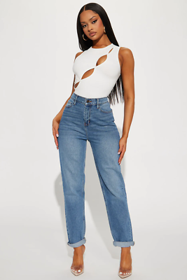 Fashion Nova Size 3 US/8 AU I Got It From My Mama Jeans - Medium