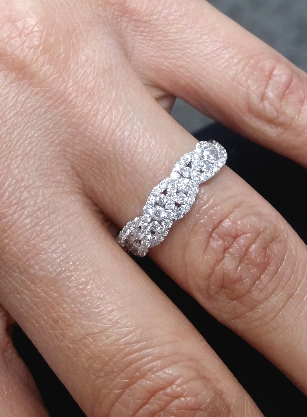 Pre-owned Handmade Deal 0.90ctw Natural Round Diamond Engagement Wedding Band In 14k Gold. In White