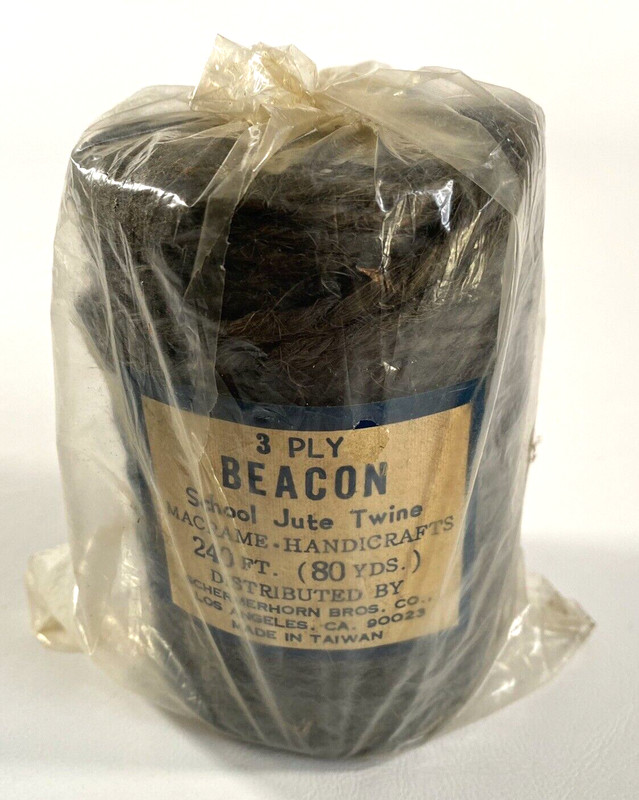Beacon 3 Ply School Jute Twine Macrame Craft Cord Vintage