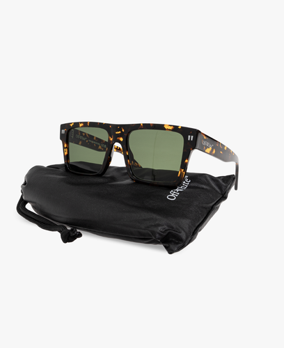 Pre-owned Off-white Oeri109s24pla0016055 Lawton Havana Sunglasses