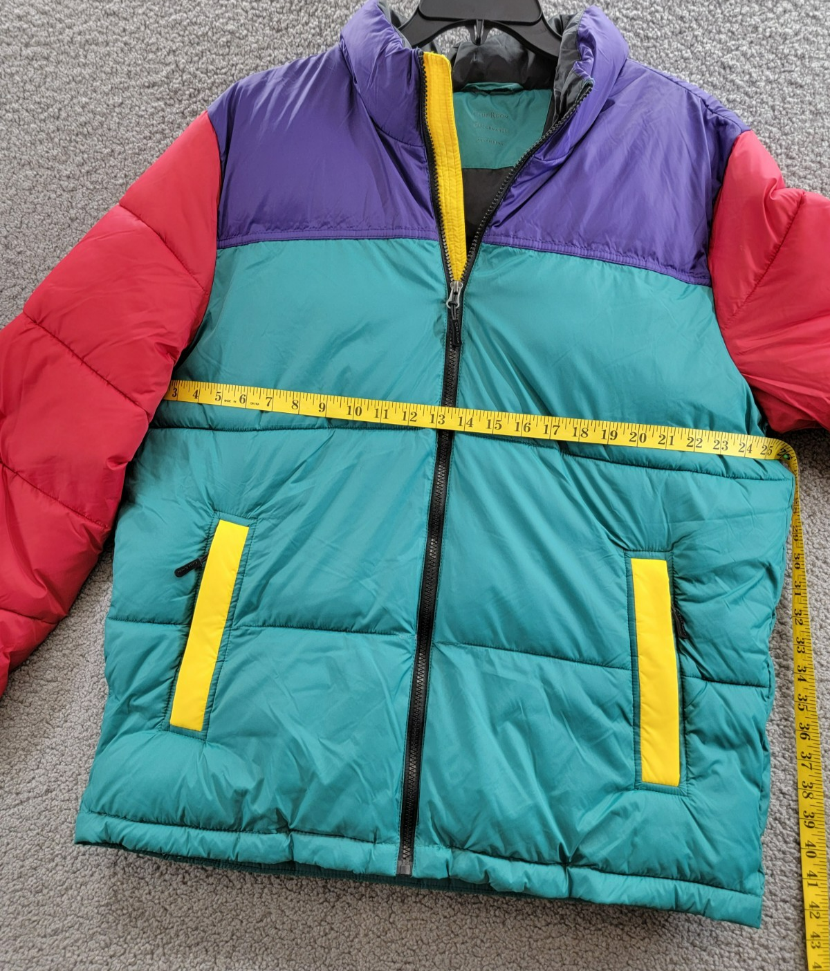 Club Room Colorblocked Quilted Full-Zip Puffer Jacket Men's L Multi Long Sleeve - Picture 8 of 19