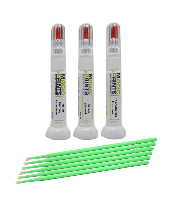 Lackstift Geeignet FÃ¼R Skoda, L8z8 Brilliant Silber Metallic, 8z8 + Anleitung