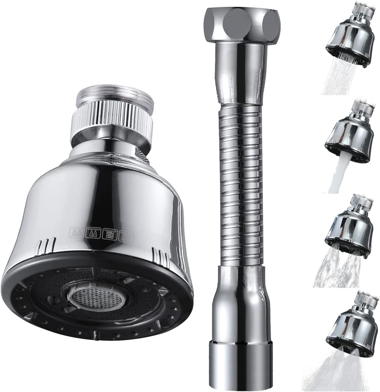 Sink Faucet Sprayer Attachment, Upgrade 4 Mode Adjustable Kitchen Faucet Head, M