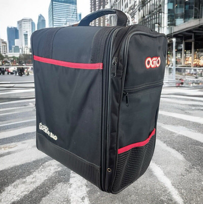 Vintage OGIO The Original Locker Bag Black Red Trim Gym Bag Travel Tote