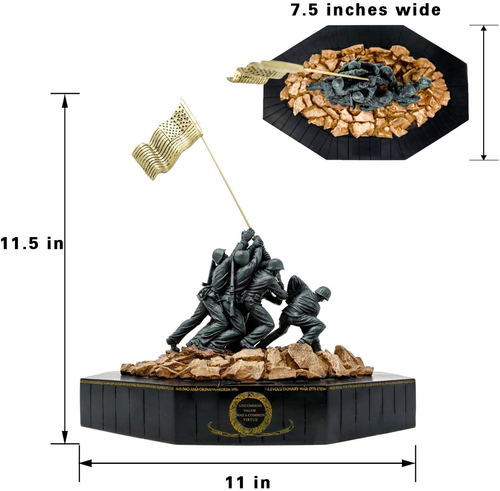 Large Marine Corps Iwo Jima Statue - War Memorial USMC Gift